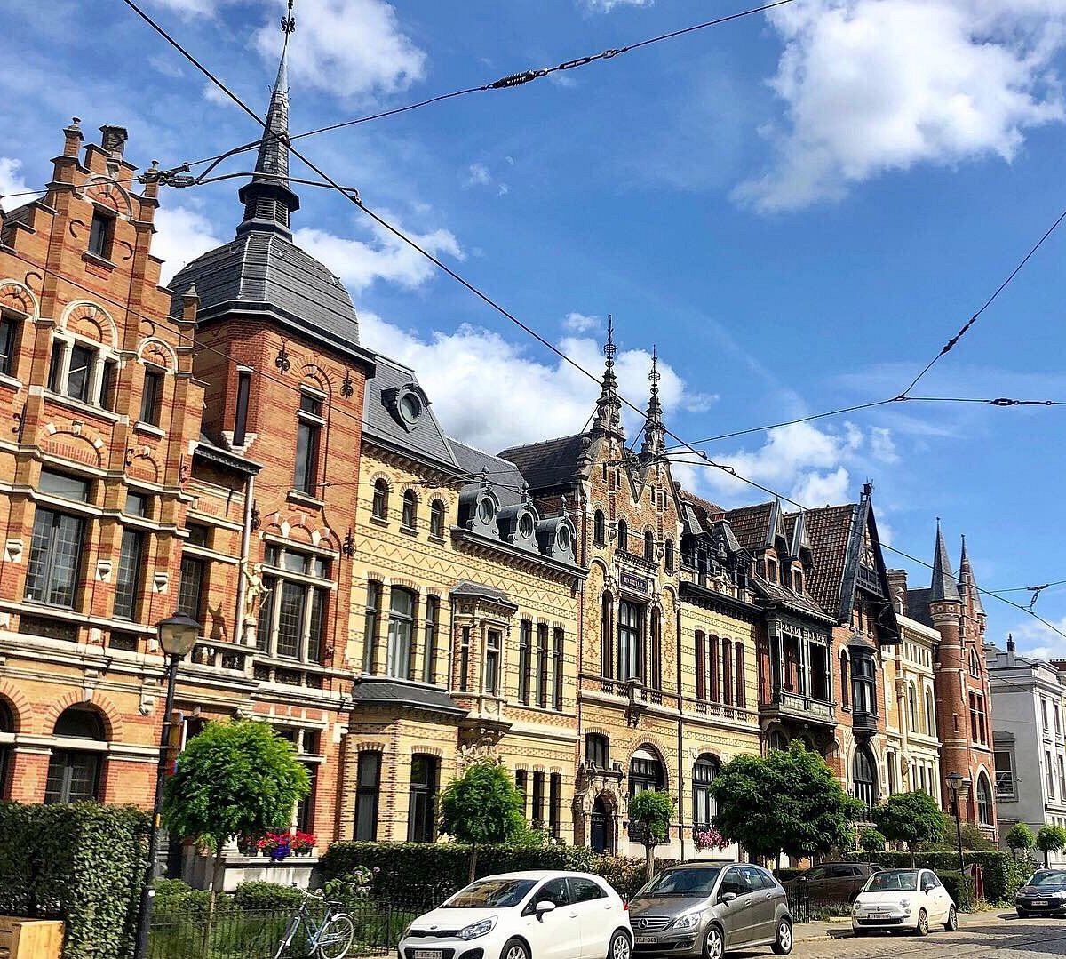 Façades éclectiques de la Belle Époque dans la Cogels-Osylei